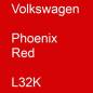 Preview: Volkswagen, Phoenix Red, L32K.